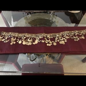 Beautiful brass coin/beads belly dancing belt